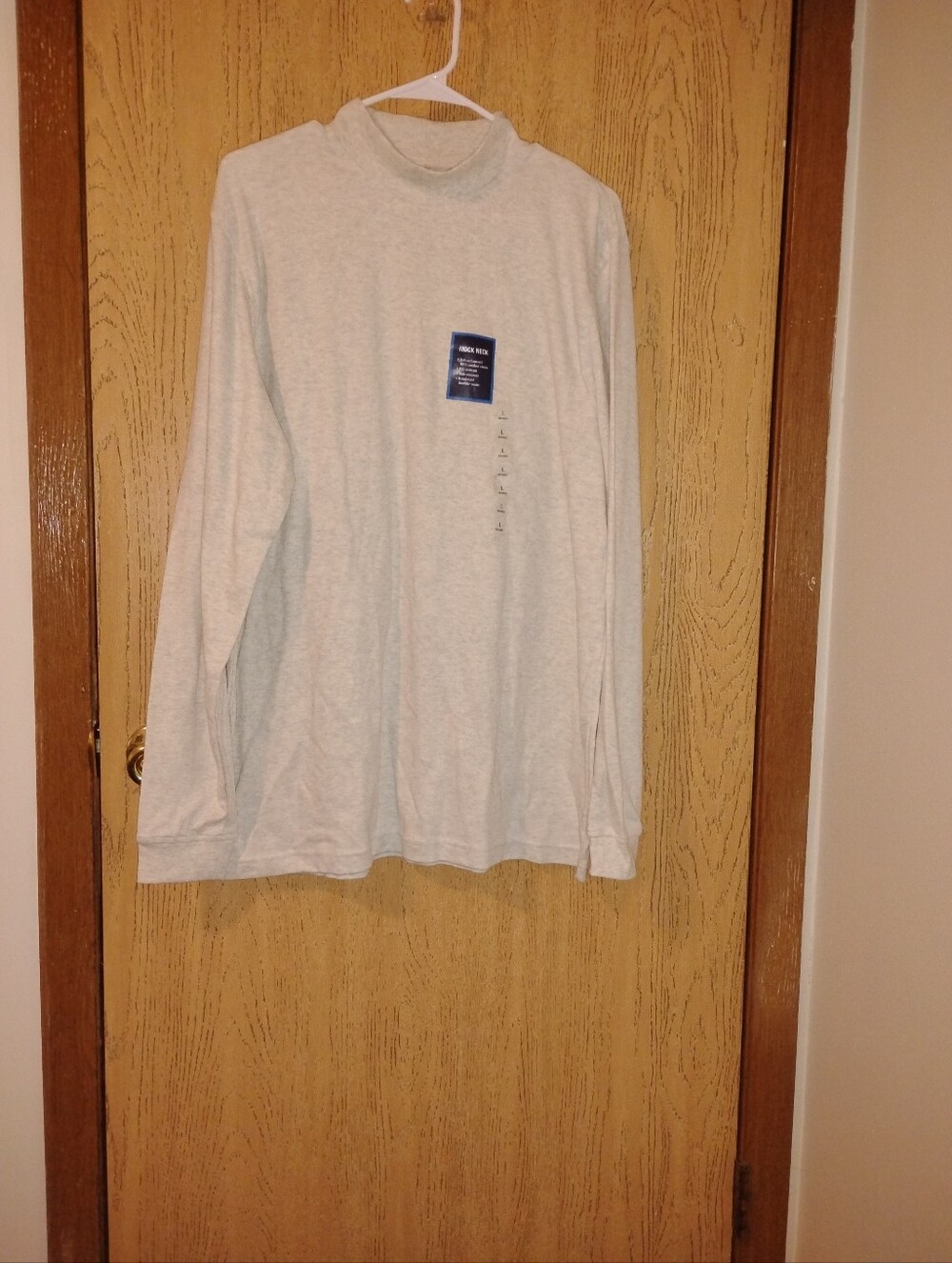NWT Croft & Barrow Men's Mock Neck Long Sleeve Shirt Size L